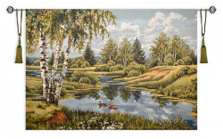 Пейзаж с утками 200x150